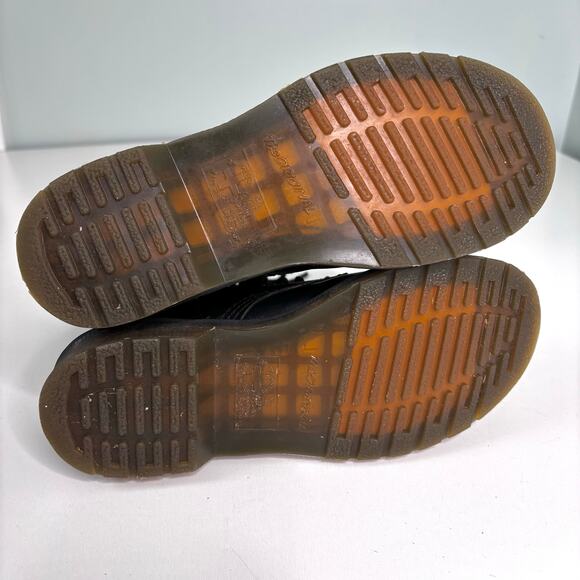 Dr Martens 11821 Black Leather 8 Eye Mid Boots 6 - Picture 5 of 11